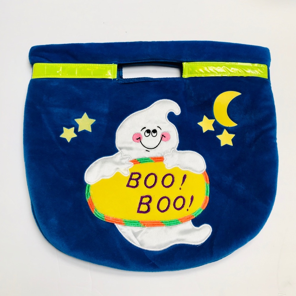 Ghost Boo Bag Tote Purse Stars Moon With Slat Carry Handle